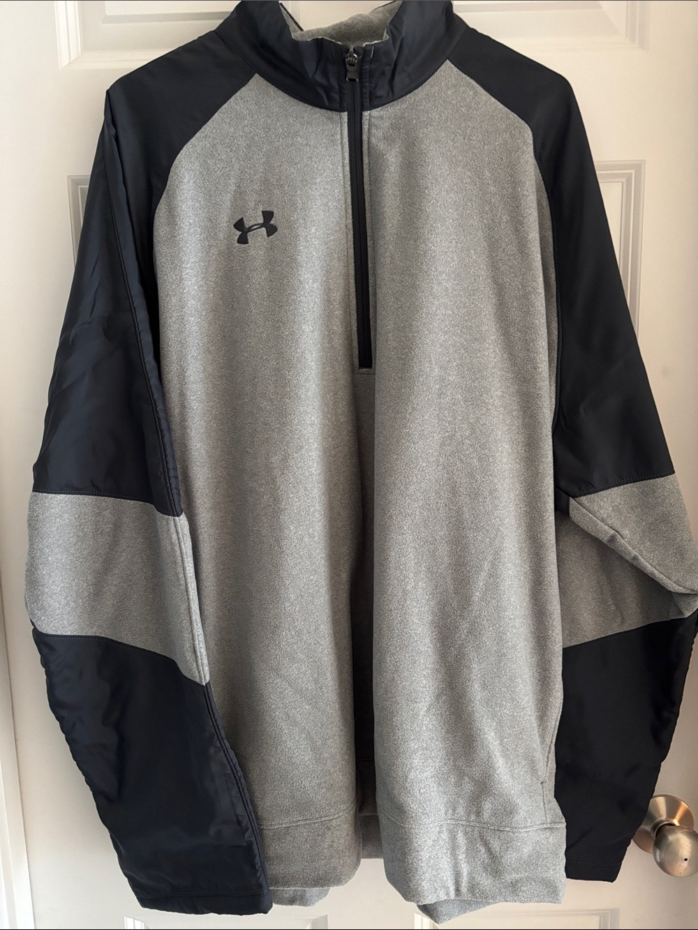 Under Armour Gray and Black Performance Quarter-Zip Jacket